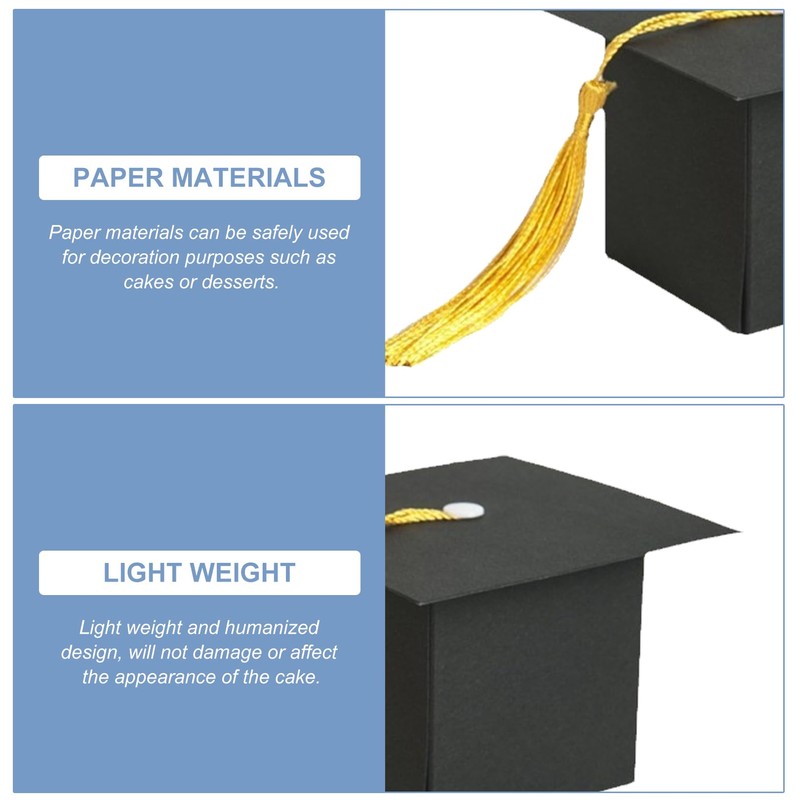 12 Pcs Graduation Caps box, Doctoral Caps Shaped Gift Box,