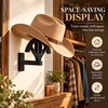 Wooden Cowboy Hat Rack – Adjustable Wall-Mounted Hat Holder for