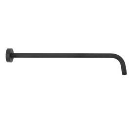 Shower Arm NPT1/2 Stainless Steel Wall Mount Concealed Shower Head Extension Arm with Flange Black