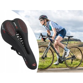 Bicycle Saddle for Mountain or Road | Ergonomic, Comfortable and Breathable – Padded with Gel | High Performance MTB or Road Bike Seat – 28 x 13 cm