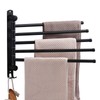 Swivel Towel Rack, 14" Thicken 304 Stainless Steel 5-Arm Adjustable