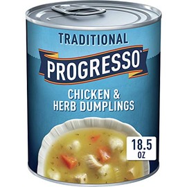 Progresso Traditional, Chicken Herb Dumpling Soup, 18.5 oz (Pack of 12)