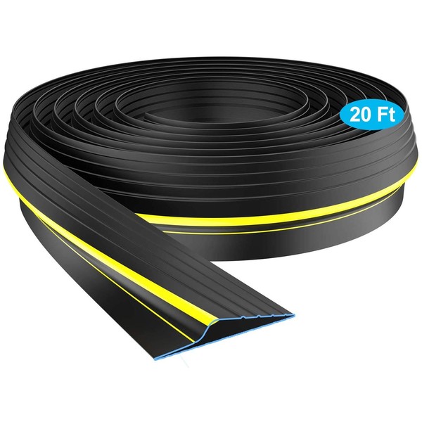 Universal Garage Door Threshold Seal, West Bay DIY Weather Stripping Bottom Rubber 20 Feet Length Totally(sealant not Included) Father's Day Christmas Gifts