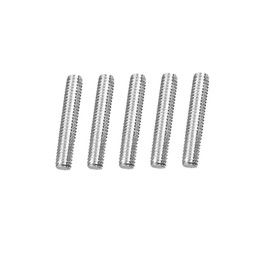 TA-VIGOR 5Pcs M4 x 45mm Fully Threaded Rod, 304 Stainless Steel Studding Rod Bar, Right Hand Threads Rods for Anchor Bolts, Clamps, Hangers and U-Bolts