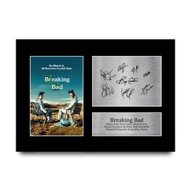 HWC Trading A4 Breaking Bad Cast Bryan Cranston, Aaron Paul Gifts Printed Signed Autograph Picture for TV Memorabilia Fans - A4