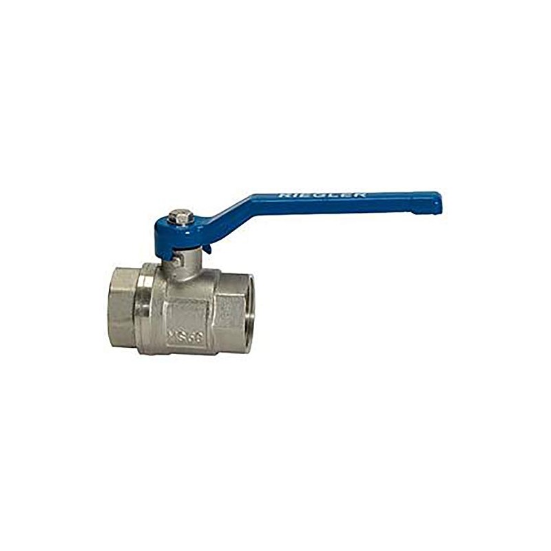 Riegler 115713 Kugelhahn "Ventilleitung", Handhebel blau, IG/IT, G 1/2
