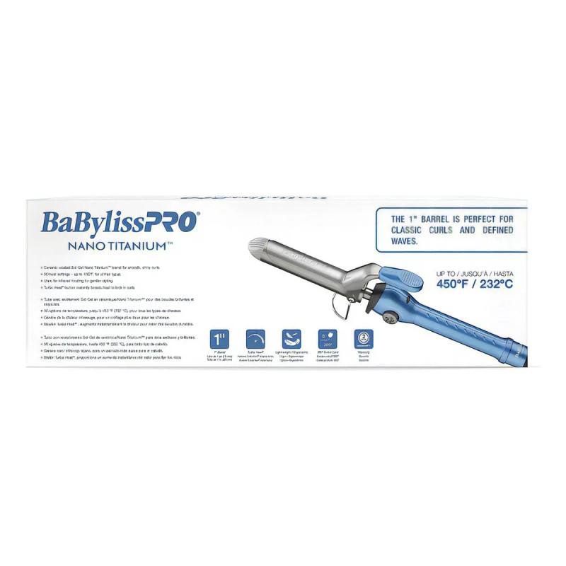 BaByliss Tenaza Rizadora Barril Recto 1 Babyliss Linea Nano Titanium