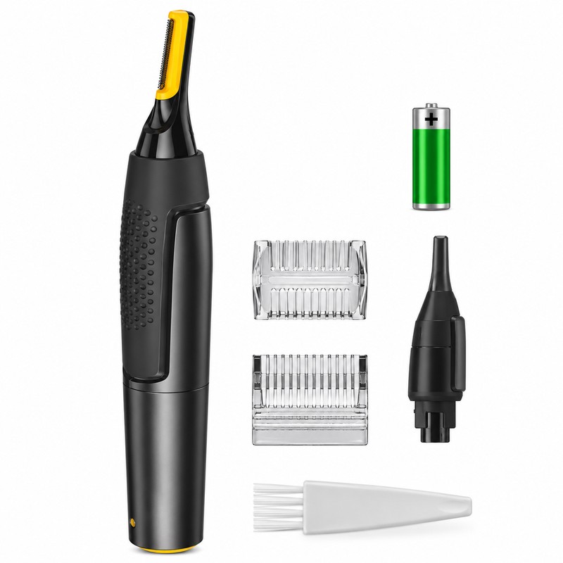 Ultra-Thin Electric Nose & Ear Hair Trimmer for Grooming –