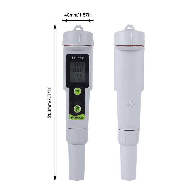 Salinity Meter Digital PenType Salinity Tester for Seawater Salt Water