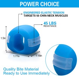 SJBAUTYO 4-Piece Jaw Trainer Set with Jawline Balls for Effective Double Chin Training and Facial Exercises