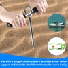 36" Sand Anchor,316 Stainless Steel Shallow Water Sand Anchor with