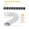 Haultop 12 Ft 3 Outlet Extension Cords, Clear Extension Cord