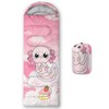 AILONEN Pink Cute Axolotl Sleeping Bag,3 Season Warm & Cool