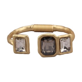 Bjesinmo Gold Chunky Bracelet Women Adjustable Open Cuff Bangle Bracelet Vintage Wide Chunky Cuff Bangle Square Fashion Jewelry