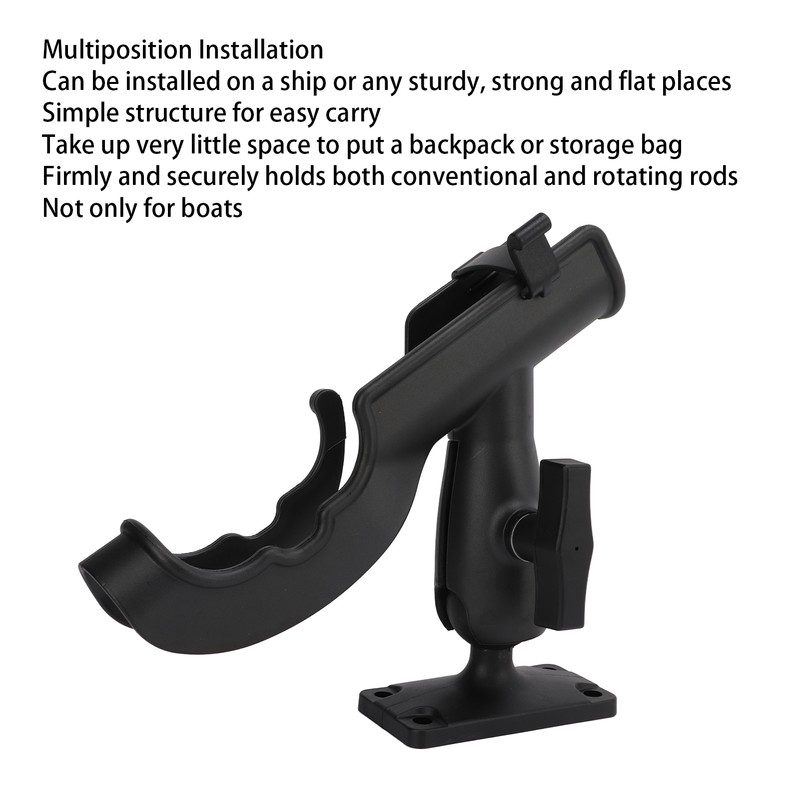 Fishing Rod Holder 360 Degree Adjustable Rotatable Kayak Side Fishing