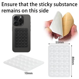 4Stück Multifunktion Silikon Handyhalterung Silikon-Saugnäpfe für Alle Handy-Modelle, Anti Auto Rutsch Saugnapf Handyhalter,Selfies and Tiktok Videos Compatible (Black, White)