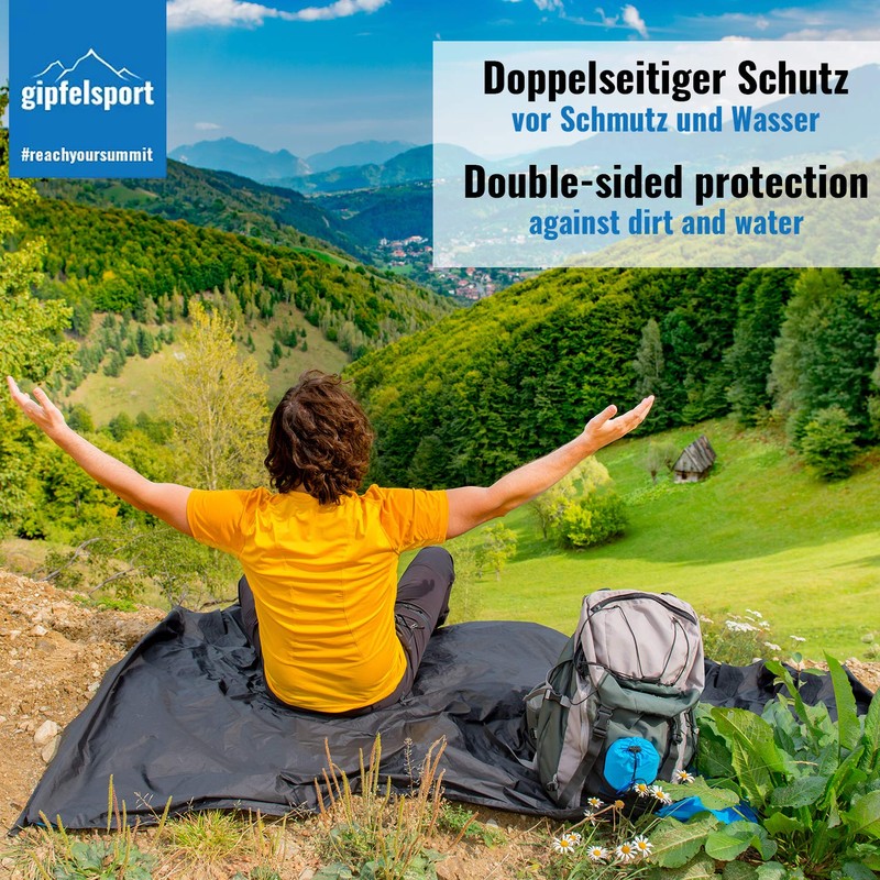 gipfelsport Picnic Blanket - Outdoor Picnic Blanket I Beach Blanket