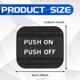 QQWD Parking Brake Pedal Pad Replacement, Parking Emergency Brake Pedal Cover Rubber Pad Compatible with Nissan Rogue Altima Titan Maxima Quest Pathfinder Armada Leaf #46531-3TA0A, 46531-CK000