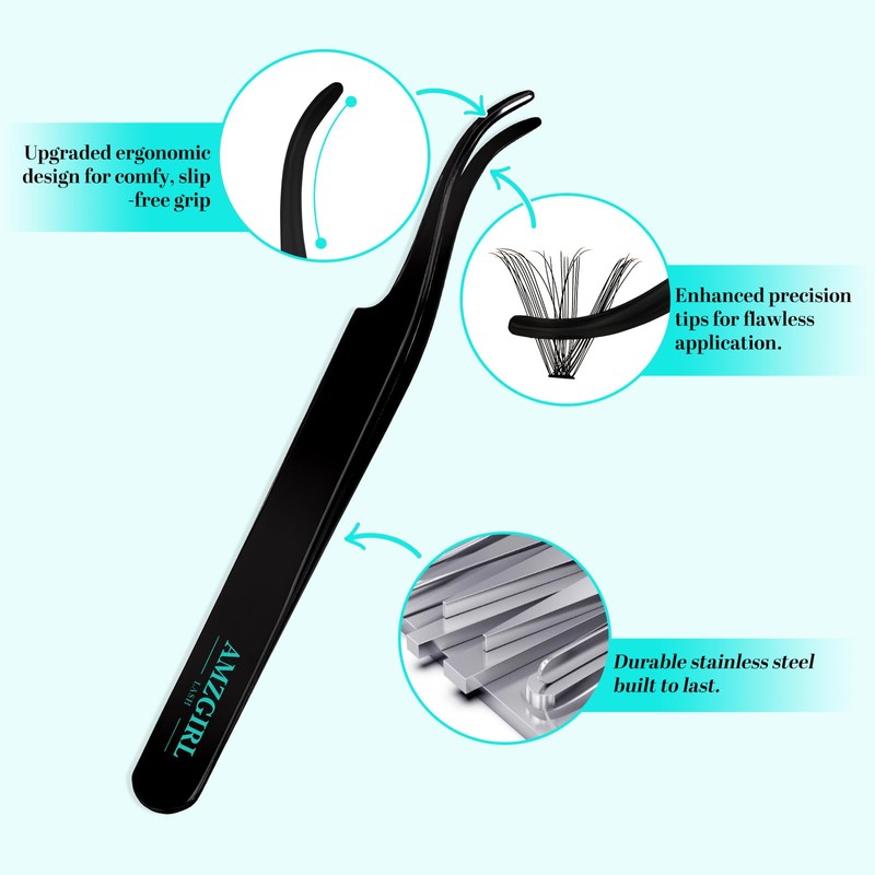 Lash Extension Kit 320Pcs,DIY Individual Lashes Clusters Kit,Lash Bond And