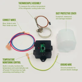 637360 Temp Monitor Control Kit: Upgraded Temperature Sensor for Norcold RV Refrigerator Cooling Unit, Compatible with 2118, 1200, 1201, 1210, 1211 Series, Thermistor Parts Replacement 634677 634678