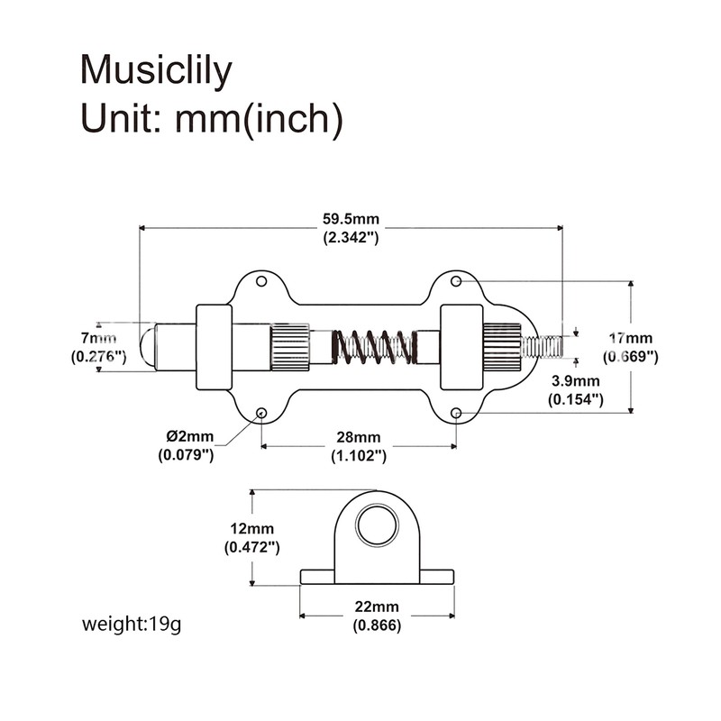 Electric Guitar Vibrato Stabilizer Robust Stable Accurate Keeping Tremolo Bridge