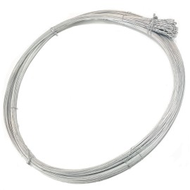 RETON-PPE Baling Wire 14 Gauge 14 Ft 80PCS,Baler Wire Ties Galvanized Steel High Strength,Bundle Single Loop,Emergency for Bailing Wires,for Horizontal and Vertical Closed Door Manual Tie Balers