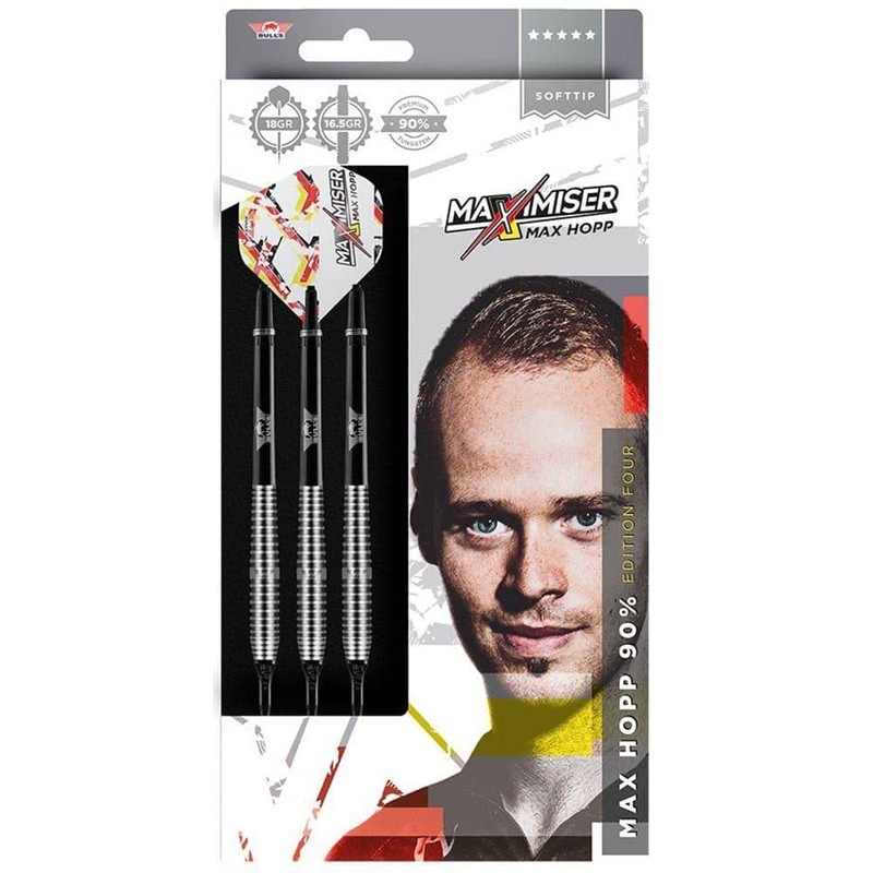 BULL'S Max Hopp Edition 4 90% Tungsten Soft Tip Darts
