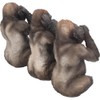 Nemesis Now H3523J7 Three Wise Gorillas Figurine 13.5cm Black