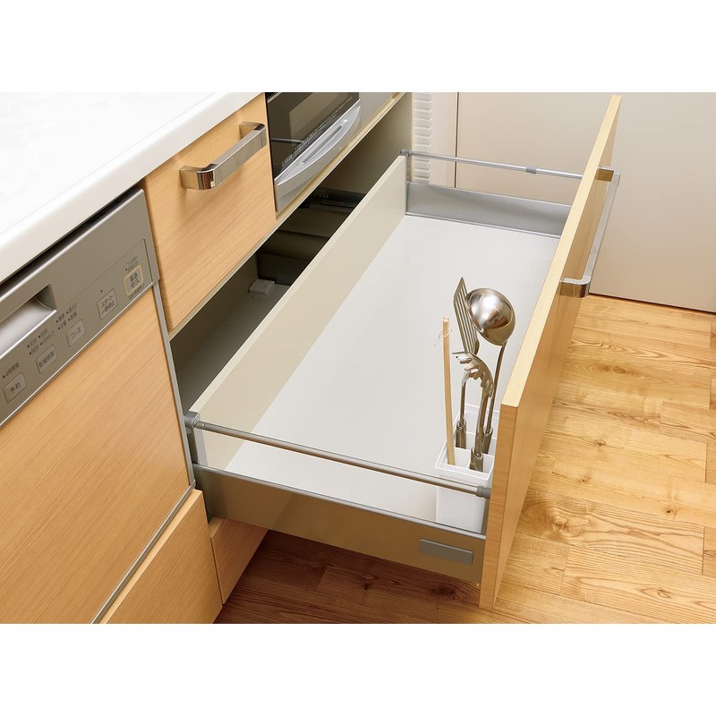 Richell Totono N Kitchen Tool Stand for Drawers, White, 5.5