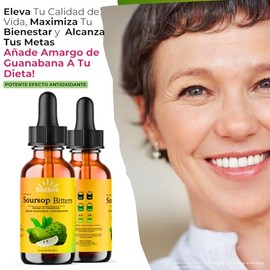 Amargo de Guanabana Extracto 100% Puro En Gotero (Soursop Bitters) - 60ml/2 Oz - Para Hasta 30 Porciones (2 Ml/Dia) - Potente Soporte Antioxidante Ric