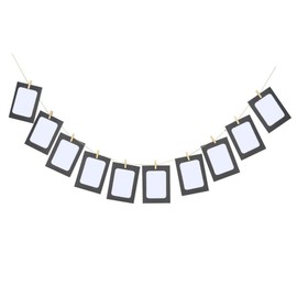 ORFOFE Home Decor Photo Frame Party Hanging Bunting Photo Banner Layout Rope Clip Photo Holders