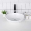 Oval Vessel Sink - Logmey 16"x13" Egg Shape Bathroom Vessel