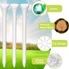 Garegce 70mm 83mm White Wooden Golf Tees 100PCS Sustainable Biodegradable