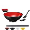 Unbreakable Ramen Bowl Set with Chopsticks and Spoon: 1 large