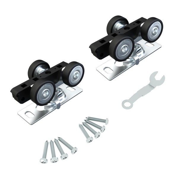 JUBEST Pocket Door Rollers Assembly, Commercial Grade Sliding Door Rollers