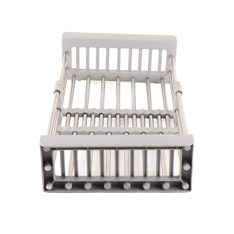 Expandable Sink Drainer Retractable Drain Rack Sink Organizer for Dishes