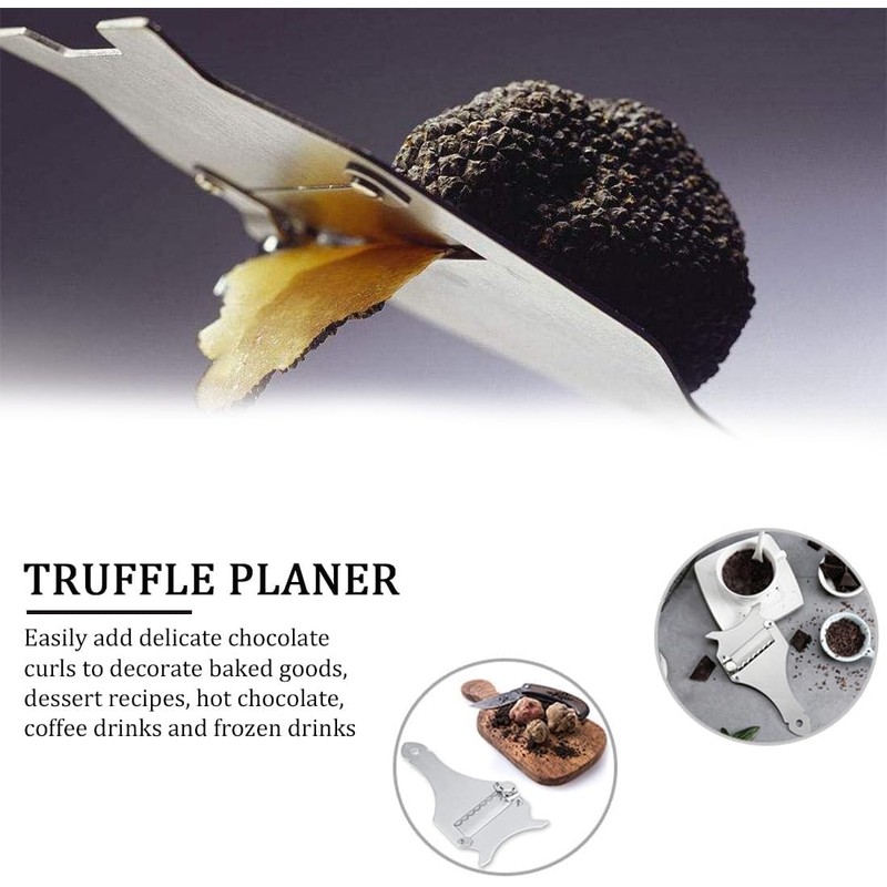 Generico Professional Truffle Slicer, Mandoline Cheese Slicer, Stainless Steel