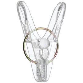 nikko- Clothespins Set of Width X Depth X Height 25 cm Reinforced Pinch 28 Pcs Clear PC – 28 