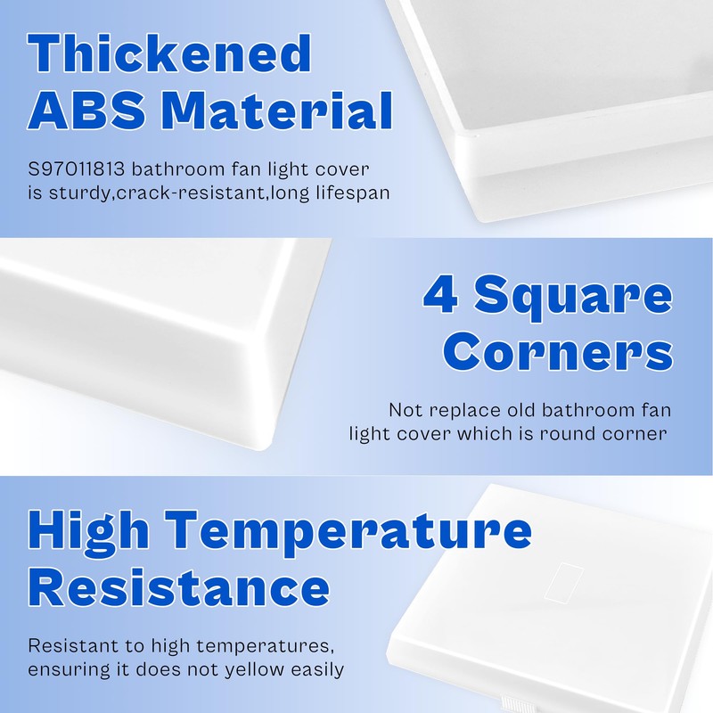 prime&swift S97011813 Light Lens fit for Broan,Bathroom Light Cover Replacement