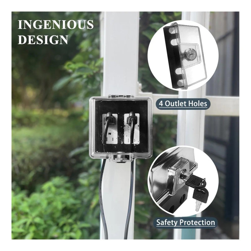 Caja De Cubierta De Doble Salida De Seguridad Para Bebés