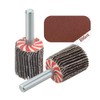 TOVOT 10PCS 3/4"×1" Mounted Flap Wheels with 1/4" Mandrel 80