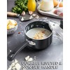 Cook N Home Nonstick Sauce Pan Set 1Qt and 2Qt,
