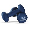 HolaHatha 1, 2, and 3 Pound Neoprene Dumbbell Weight Set