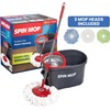 SIMPLI-MAGIC 79349 Spin Mop Cleaning System with 3 Microfiber Mop