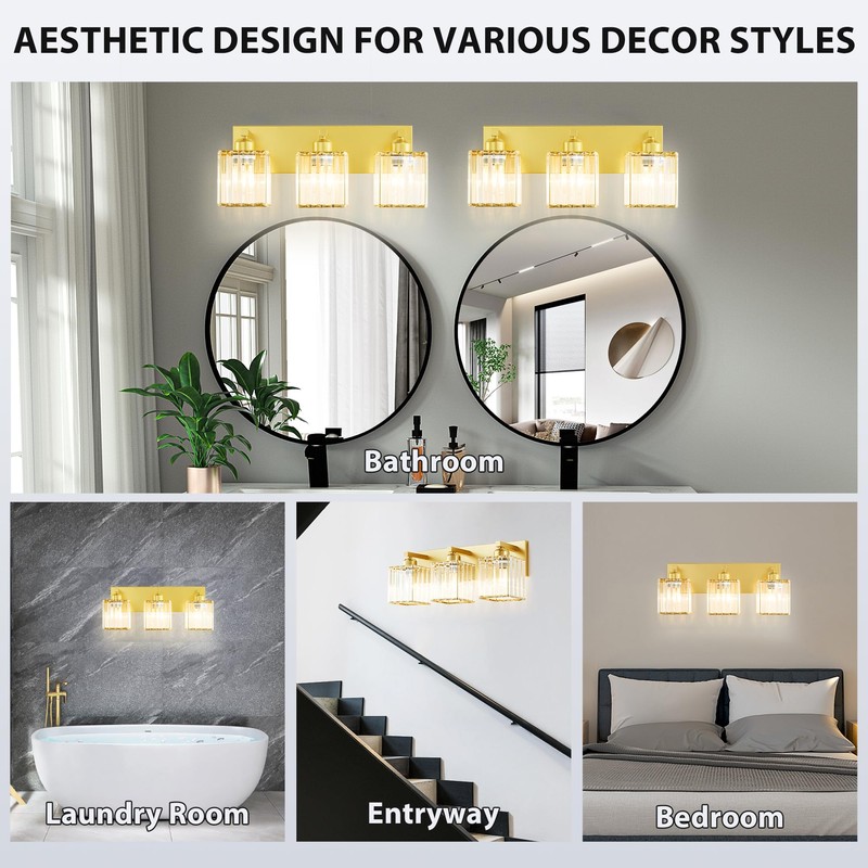 Bathroom Vanity Light Fixtures Over Mirror - Makeup Lighting Pure
