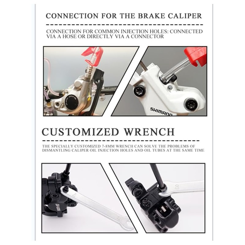 CYCOBYCO Hydraulic Disc Brake Bleed Kit, Universal Mineral Oil Bleeding