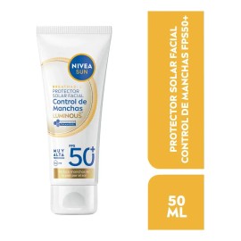 Protector Solar Facial NIVEA SUN Control De Manchas Luminous 630° Con Thiamidol Fps50+ 40Ml, Bloqueador Solar