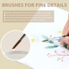 JIADEXIN Fine Detail Brush Set - 4 Pieces Miniature Brush