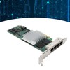 Gigabit Network Card 4 RJ45 Port PCIE X4 10Mbps 100Mbps