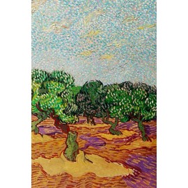 Vincent Van Gogh: Olive Groves Journal | Design 2 | Blank Notebook With 120 Lined Pages | Perfect Birthday Gift Idea For Vince Van Gogh Lovers, Painters, and Artists